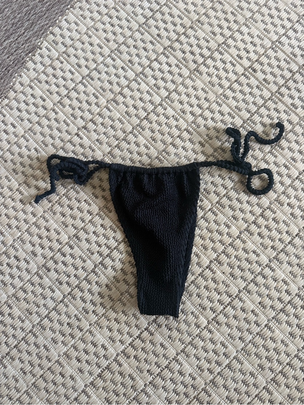 Skatie Black Tie-Side Women’s Swim Bottoms